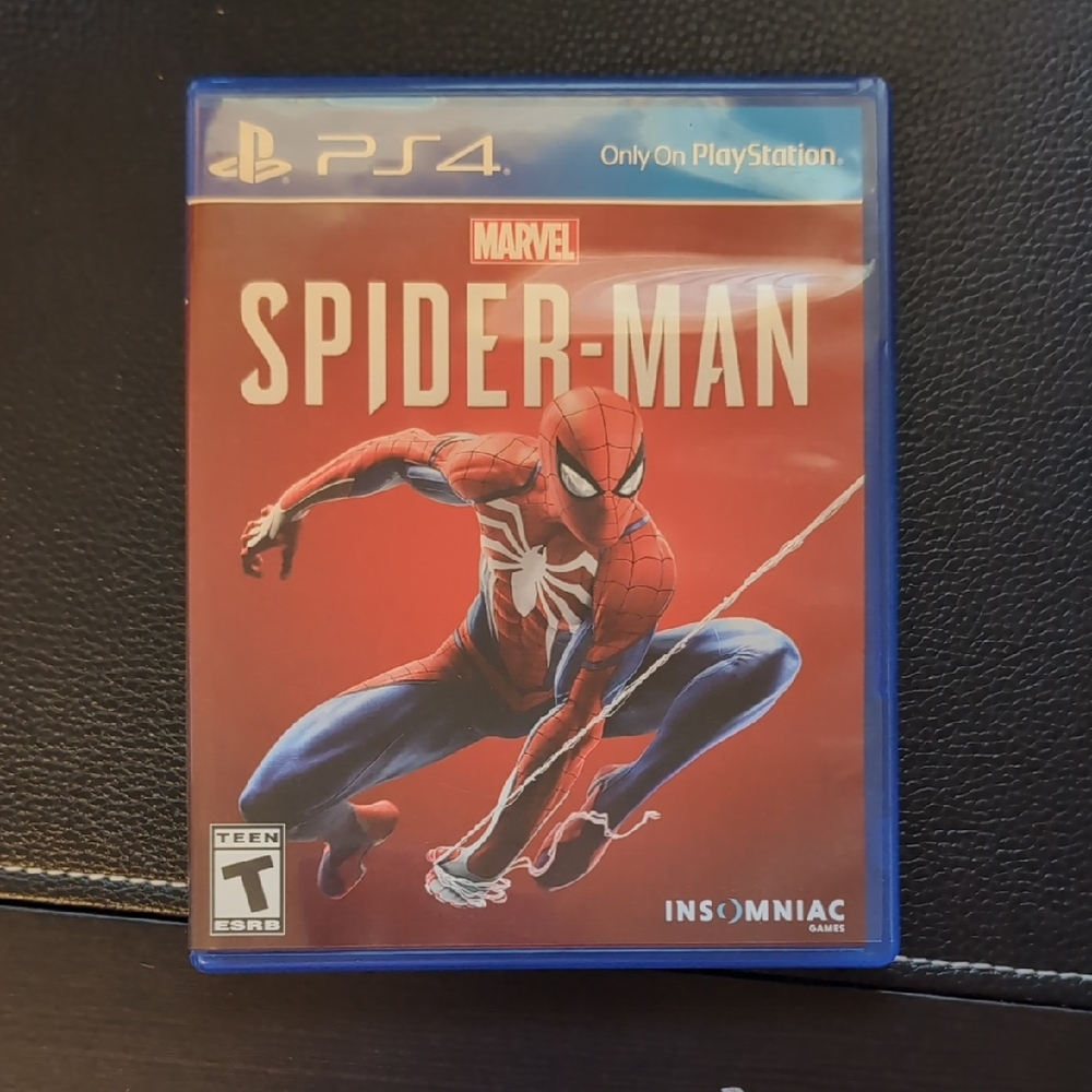 Marvel Spider-Man PS4 Game - Red and Blue Cover